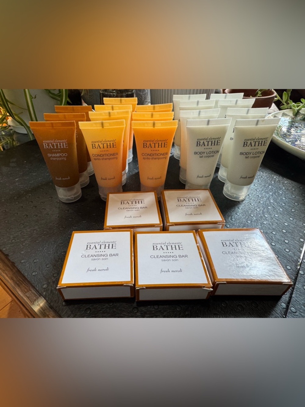 Lot of 23- Essential Elements BATHE Travel Size Lotion Soap Shampoo Conditioner - Picture 2 of 9